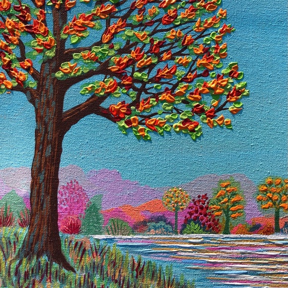 Autumn Trees Original Painting 🍁 Fall Leaves Art - Picture 7 of 12